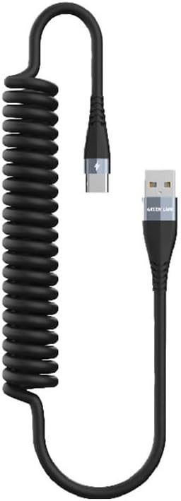 Green Lion TPU Spring Cable USB-A to Lightning 1.8 Meter Green Lion TPU Spring Cable USB-A to Lightning 1.8 Meter